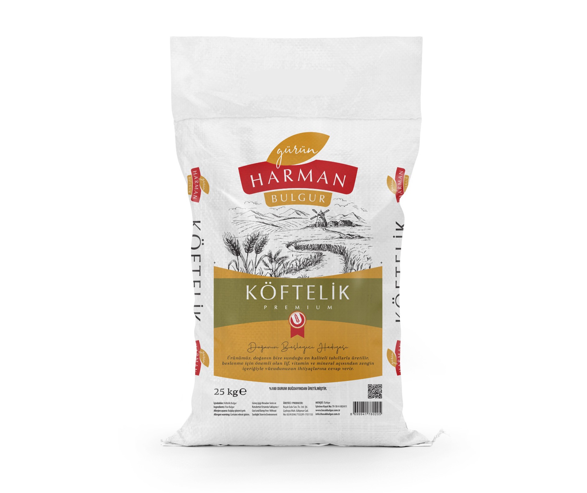 Harman Köftelik Bulgur 25 Kg.