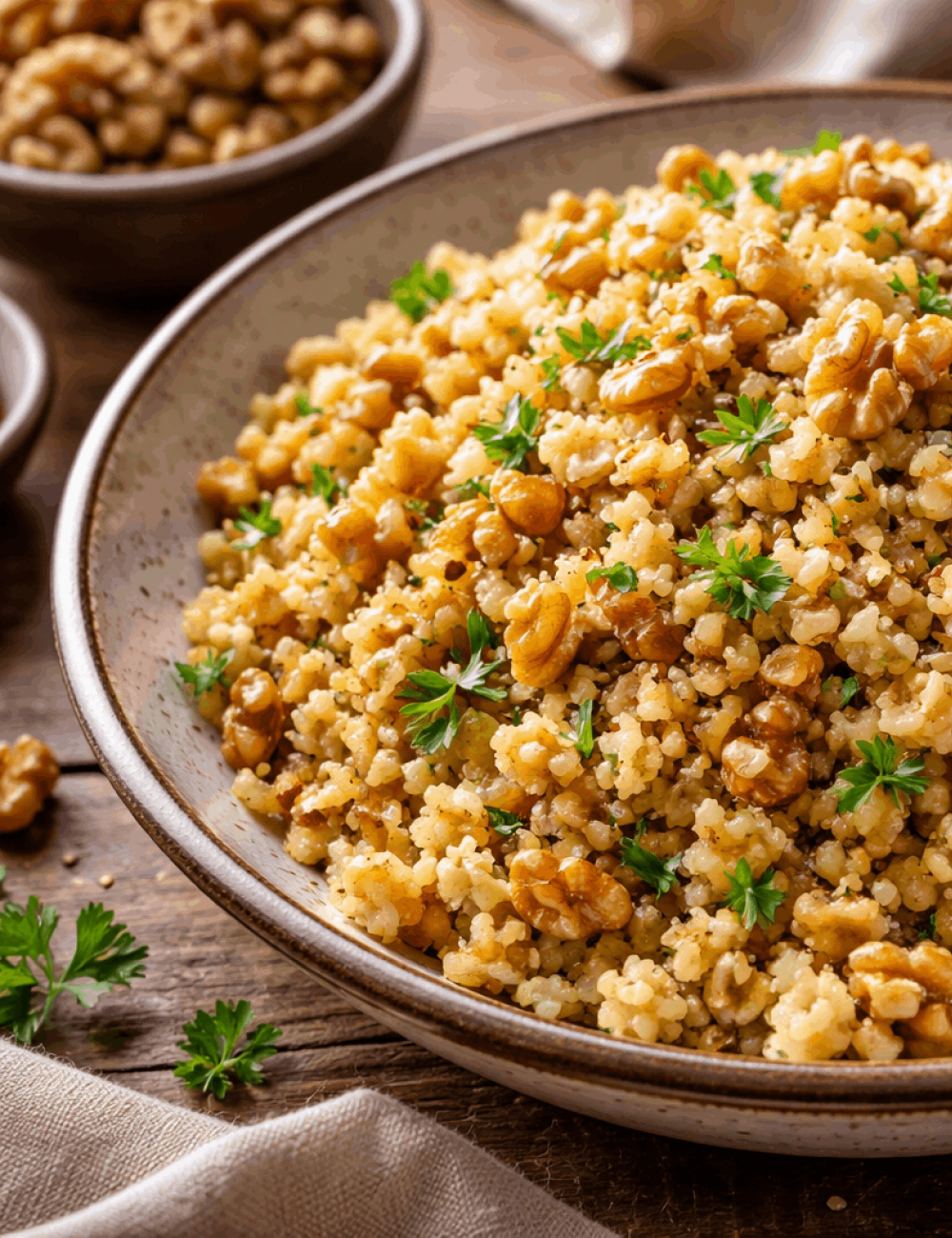 Cevizli Bulgur Pilavı